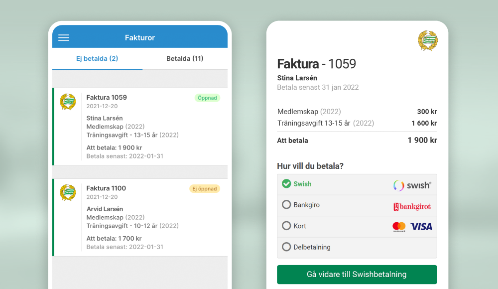 Faktura & kvitto i appen